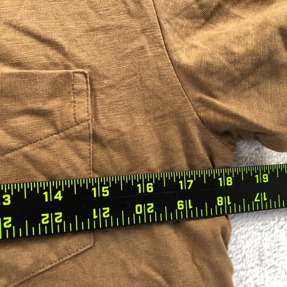 NWT Levis Mens T-Shirt Small Short Sleeve Crew Neck Casual Pocket Tee Brown - Picture 5 of 11